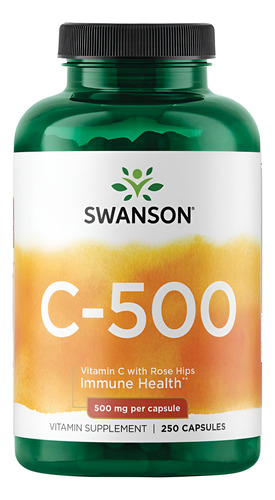 Suplemento De Vitamina C Swanson 500 Mg Com Roseira Brava (2