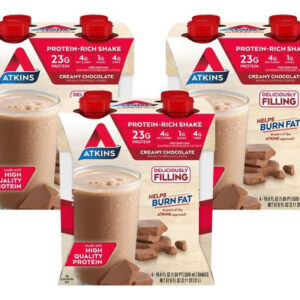 Shake De Chocolate Atkins Cheamy: 23 G De Proteína, Baixo