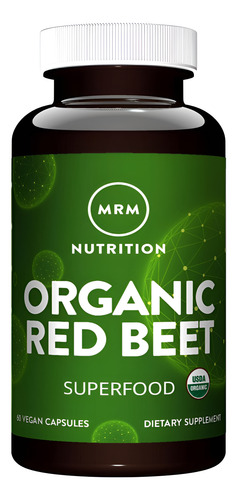 Cápsulas Veganas De Beterraba Orgânica De Nutrição Mrm | | |