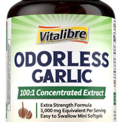 Vitalibre Alho Inodoro, 3000mg, 180 Cápsulas