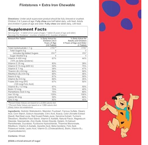 Multivitamínico Infantil Mastigável Flintstones Com Vitamina - Imagem 18