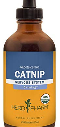 Extrato Líquido Orgânico De Catnip Herb Pharm - 4 Oz