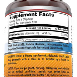 Cápsulas De Riboflavina Amazing Nutrition 400 Mg | 3