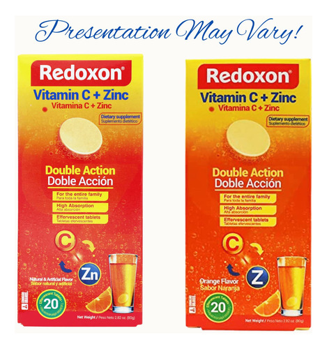 Suplemento Redoxon Vitamina C + Zinco 20 Comprimidos Eferves - Imagem 2