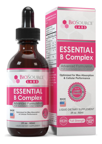 Biosource Labs Complexo B Essencial - Gotas Líquidas Subling - Imagem 9