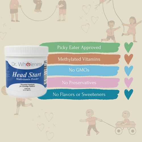 Multivitamínico Em Pó Dr. Wholeness Head Start 60 Porções - Imagem 6