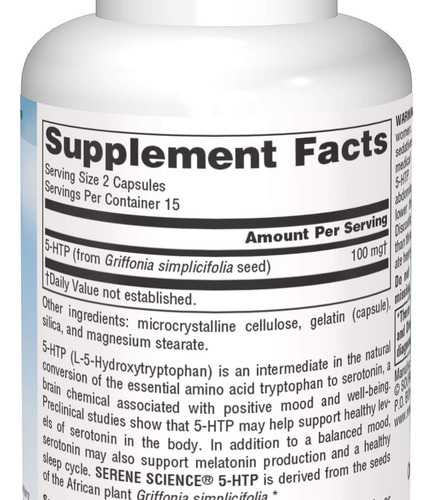 Source Naturals 5-htp 50mg - 30 Cápsulas - Imagem 4