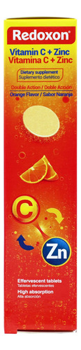Suplemento Redoxon Vitamina C + Zinco 20 Comprimidos Eferves - Imagem 4