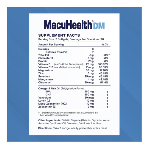 Macuhealth Daily Metabolic Triple Carotenoids, Com Vitais - Imagem 3