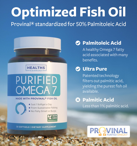 Suplemento De Ômega 7 Health Harmony High Potency (1 Mês) - Imagem 2