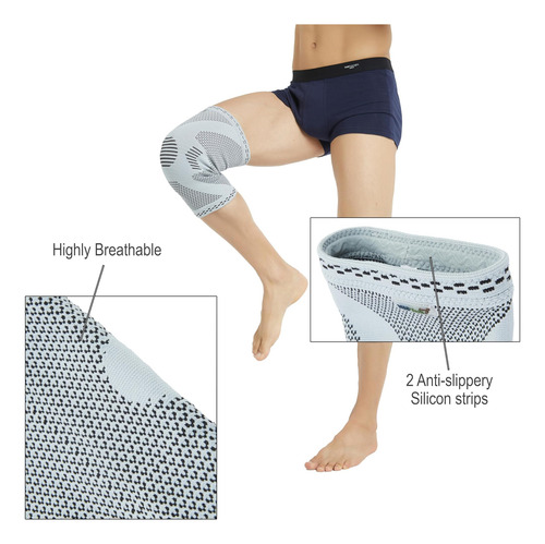 Joelheira Respirável Neotech Care Para Homens E Mulheres, Ri - Imagem 4