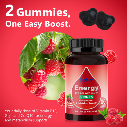 Suplemento De Gomas Biobor Natural Energy Com Vitamina B12 6 - Imagem 4