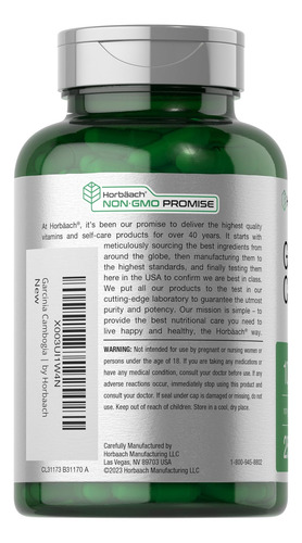 Comprimidos De Extrato De Horbaach Garcinia Cambogia | 1000m - Imagem 11