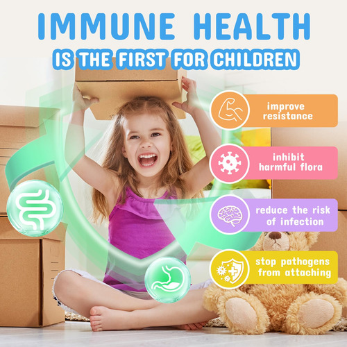 Probióticos E Prebióticos Em Pó Zebora Kids Age 3+ 30 Pacote - Imagem 5