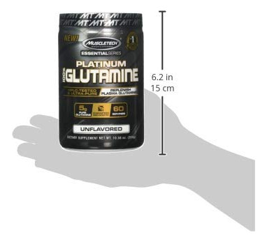 Suplemento Muscletech 100% Puro De L-glutamina Em Pó 300g - Imagem 10