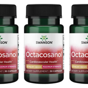 Swanson Octacosanol 20 Mg 30 Cápsulas (pacote Com 3)