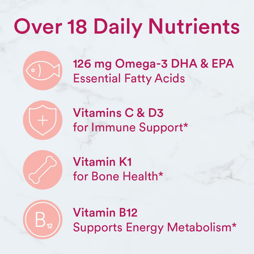 Fórmula Feminina Gummy Vitamins Smartypants Com Ômega 3 120 - Imagem 5