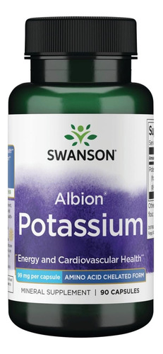 Complexo De Potássio Swanson Swanson 99 Mg 90 Cápsulas
