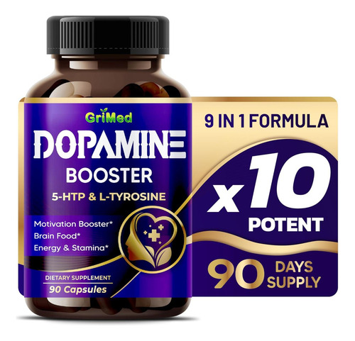 Grimed 5-htp L-tirosina Com Magnésio + L-teanina - 14.285 Mg - Imagem 7