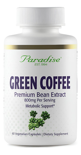 Extrato De Grão De Café Verde Paradise Herbs 60 Cápsulas