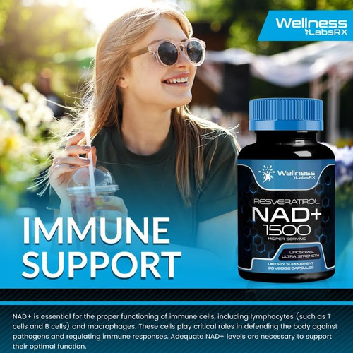 Suplemento Nad, 1500 Mg - Suplemento Nad + Lipossomal Com Re - Imagem 7