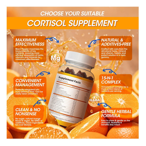 Fórmula 15 Em 1: Cortisol Natural Para Mulheres E Homens - Imagem 3