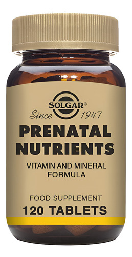 Suplemento Solgar Prenatal Nutrients 120 Comprimidos