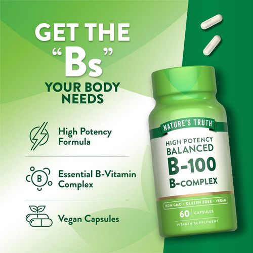 Nature"s Truth Vitamina B Complex Nature"s Truth - 60 - Imagem 7