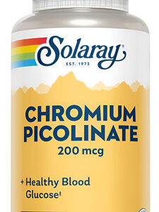 Solaray Picolinato De Cromo 200mcg | 100 Cápsulas