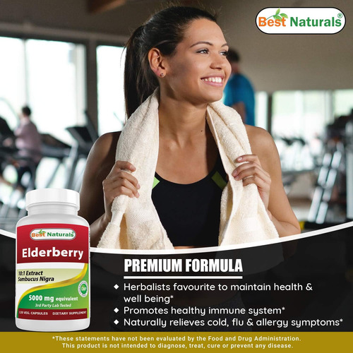 Best Naturals Sabugueiro Sambucus Nigra 5000 Mg Equivalente - Imagem 4