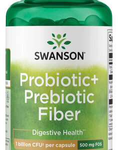 Suplemento Swanson Prebiotic + Probiotic Fiber 60 Cápsulas