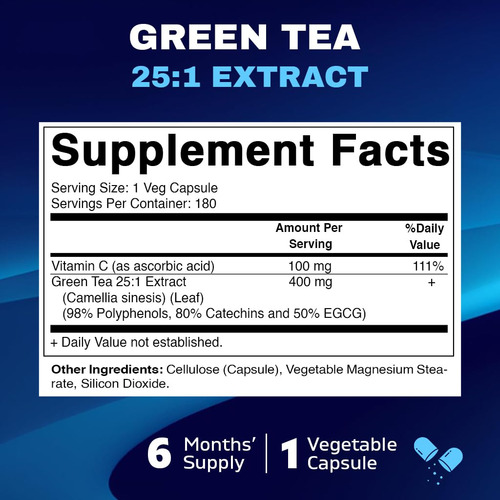 Suplemento Vitamático De Extrato De Chá Verde 25x Concentrad - Imagem 2