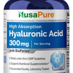 Suplemento De Ácido Hialurônico Nusapure 300 Mg 250 Cápsulas