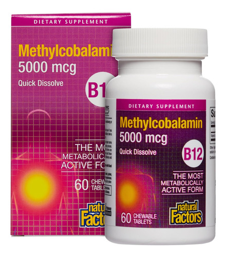 Fatores Naturais, Vitamina B12 Metilcobalamina 5000 Mcg, Su - Imagem 9