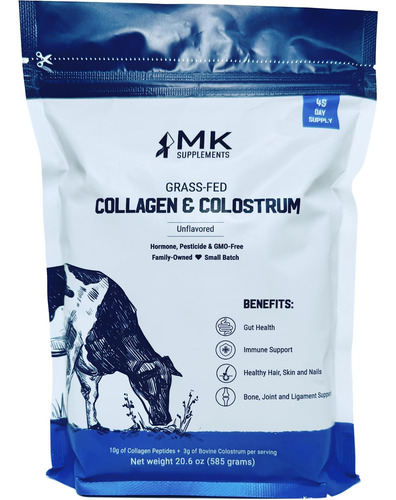 Suplementos Mk Suplemento De Colágeno E Colostro Alimentados - Imagem 9