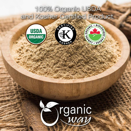 Pó De Alcaçuz Orgânico Organic Way - Chá De Ervas 100% Puro - Imagem 8