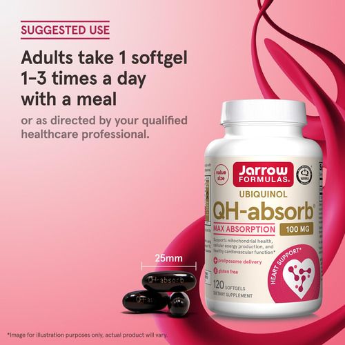 Jarrow Formulas® Qh-absorb®,100 Mg, Suplemento Alimentar De - Imagem 7