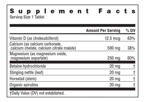 Comprimidos De Cálcio E Magnésio Rainbow Light Com Vitamina - Imagem 2