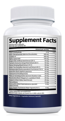 Suplemento Nad+ Migcopat Nad Com 300 Mg De Urolitina A 120 C - Imagem 8