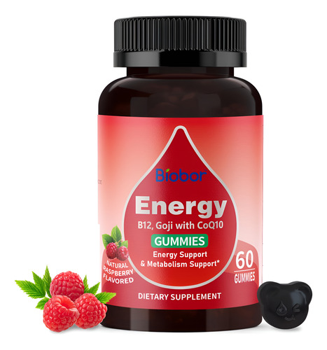 Suplemento De Gomas Biobor Natural Energy Com Vitamina B12 6