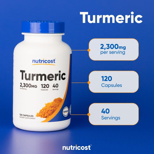 Nutricost Turmeric Curcumin With Bioperine And 95% Curcum... - Imagem 5