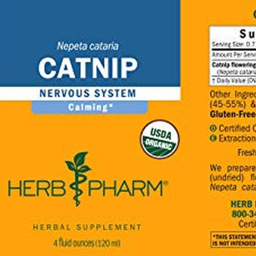 Extrato Líquido Orgânico De Catnip Herb Pharm - 4 Oz - Imagem 7