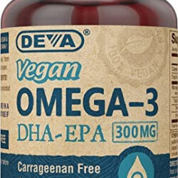 Deva Vegan Omega-3 Dha Epa Suplemento Softgel Uma Vez Ao Dia