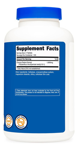 Extrato Nutricost Chanca Piedra - Quebrador De Pedra - 240 C - Imagem 5