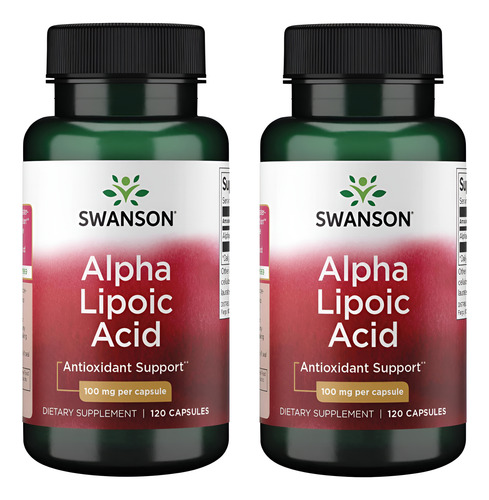 Swanson Alfa Ácido Lipóico Suplemento Natural Que Suporta Já