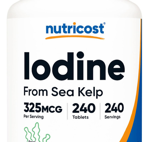 Nutricost Iodo Natural De Algas Marinhas 325mcg