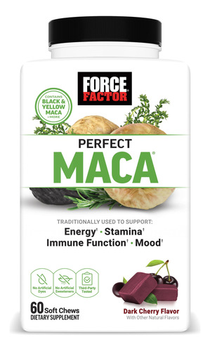 Suplemento Force Factor Perfect Maca Com Açafrão 60 Soft Che