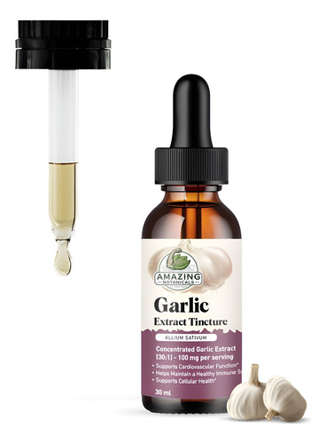 Tintura De Alho Amazing Botanicals - Extrato De Ervas Potent