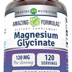 Amazing Nutrition Glicinato De Magnésio 120 Mg - 120 Cápsula