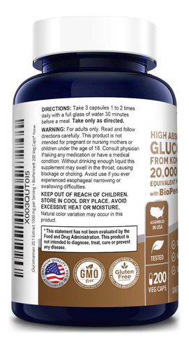 Nusapure Glucomanano 20.000 Mg Por Porção 200 Vcaps (extrato - Imagem 11